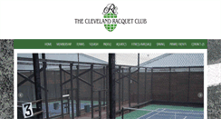 Desktop Screenshot of clevelandracquet.com